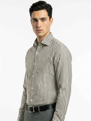 Cyprus- Olive & White Magical Stripe