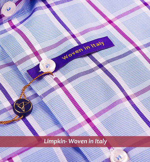 Larissa- Blue & Lilac Check