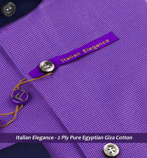 Sebastian- Purple Structure- Navy Collar