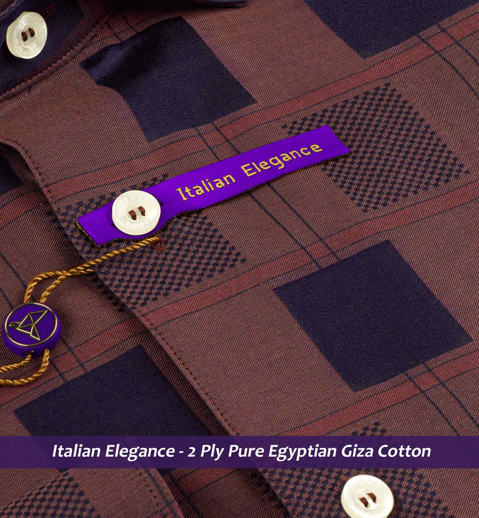 Moreno- Burgundy & Navy Check