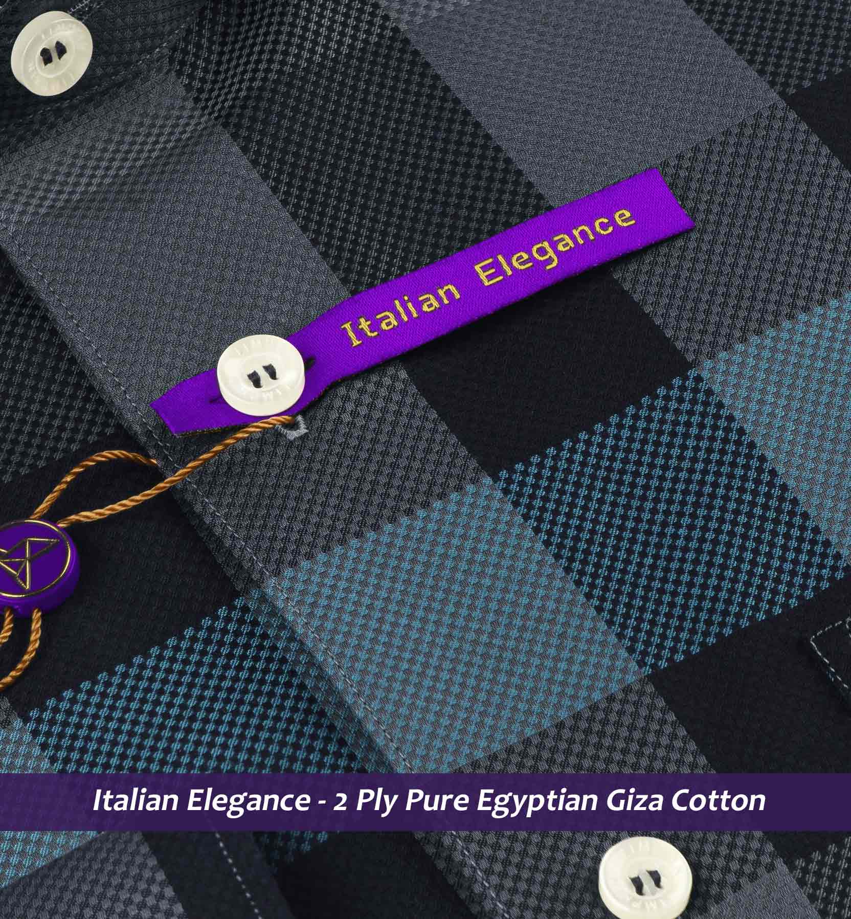 Cologne- Anchor Grey & Teal Check