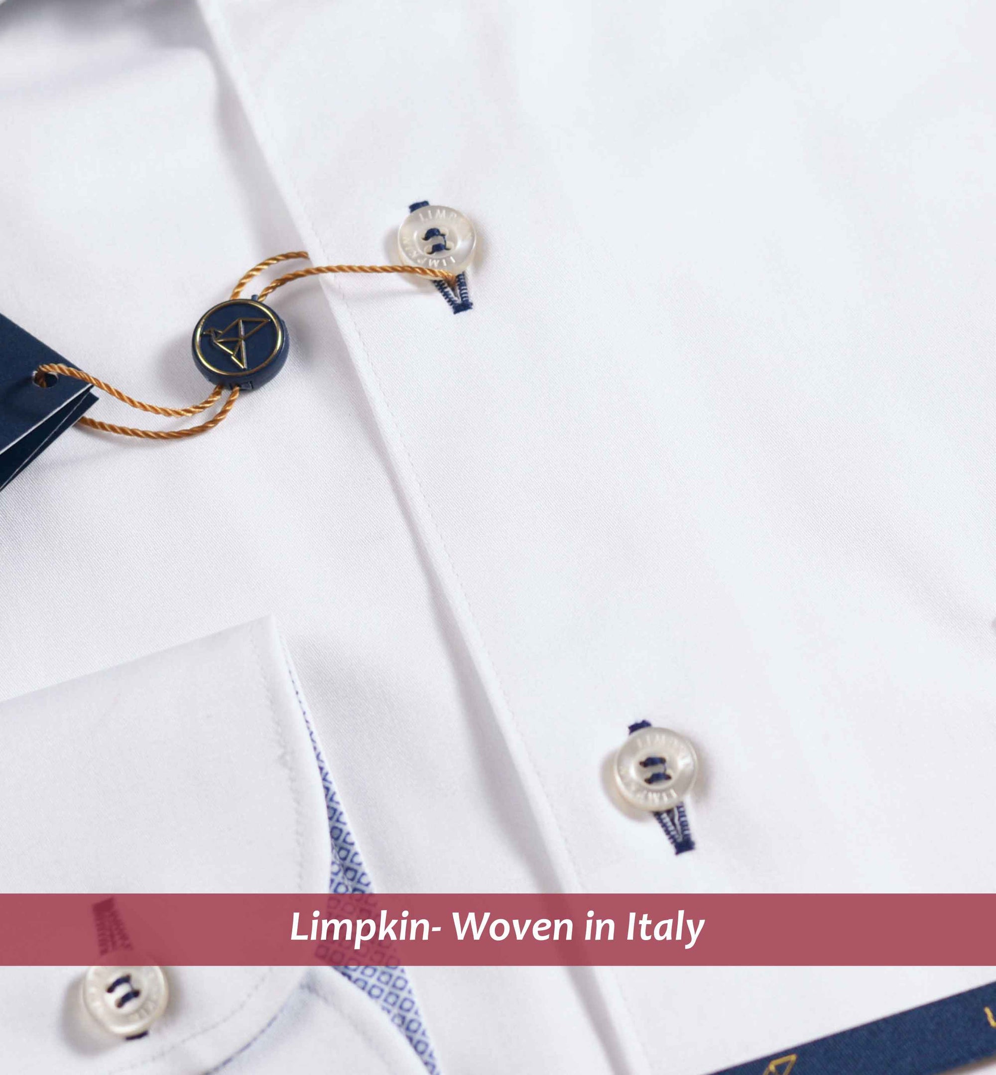 Sardinia- Pristine White & Blue Print Contrast