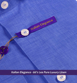Florence- Cerulean Blue Solid Linen