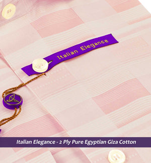 Saratov- Ivory & Lemonade Pink Check