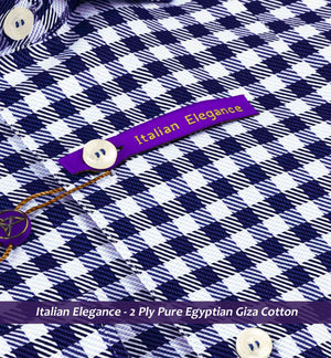 Chicago- Navy & Sky Blue Check