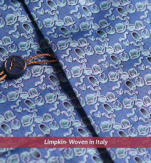 Marbella- Royal Blue & Green Print