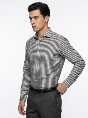 Cyprus- Olive & White Stripe