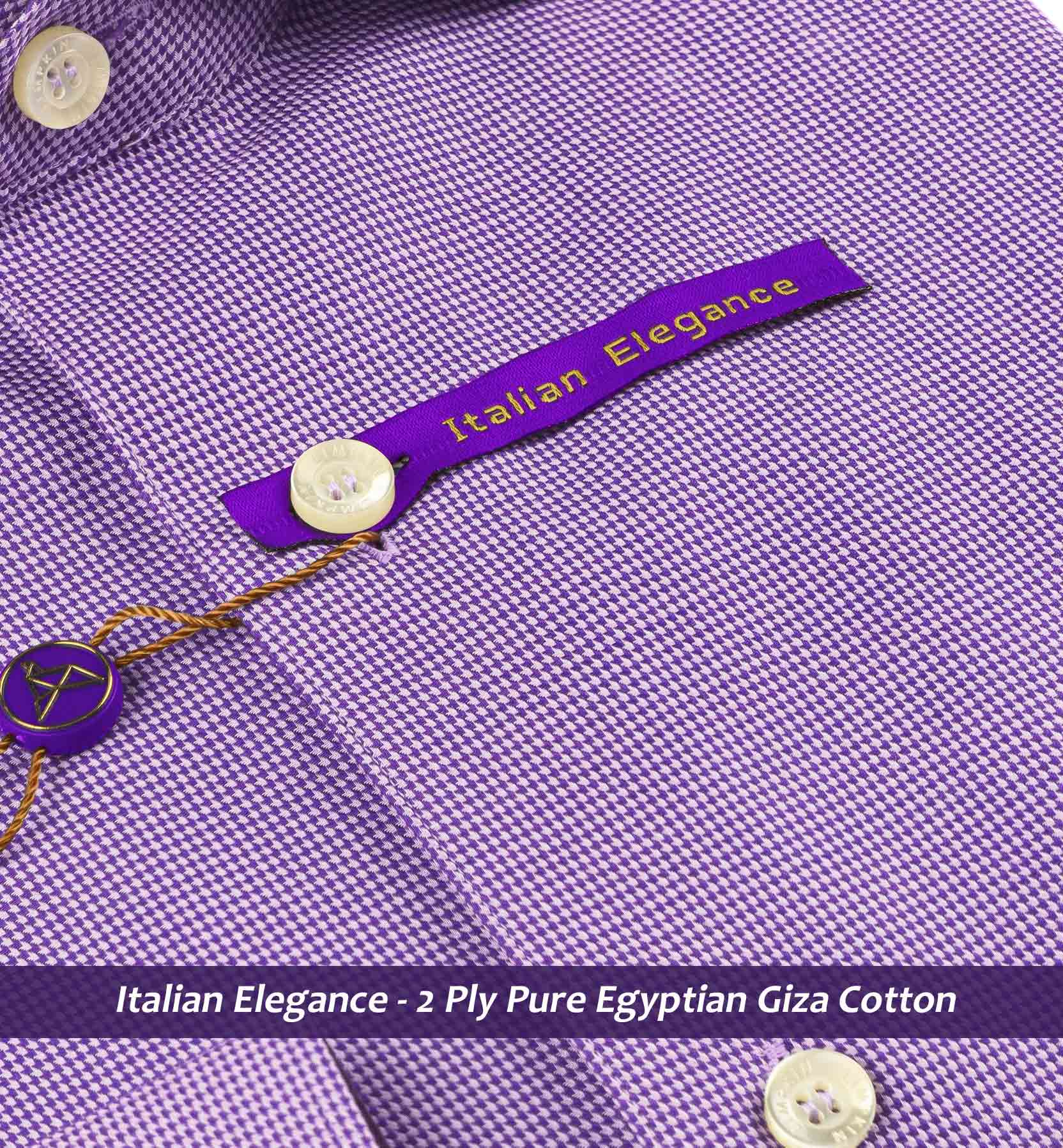 Lexington- Deep Purple Structure- Trim Fabric Detail