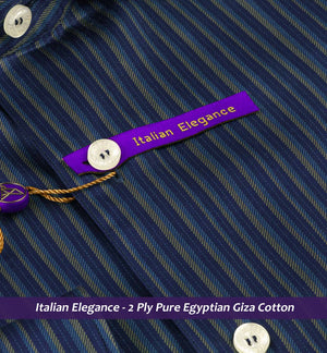 Sebastian- Navy & Beige Stripe