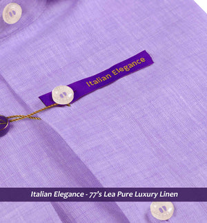 Tuscany- Periwinkle Lilac Solid Linen