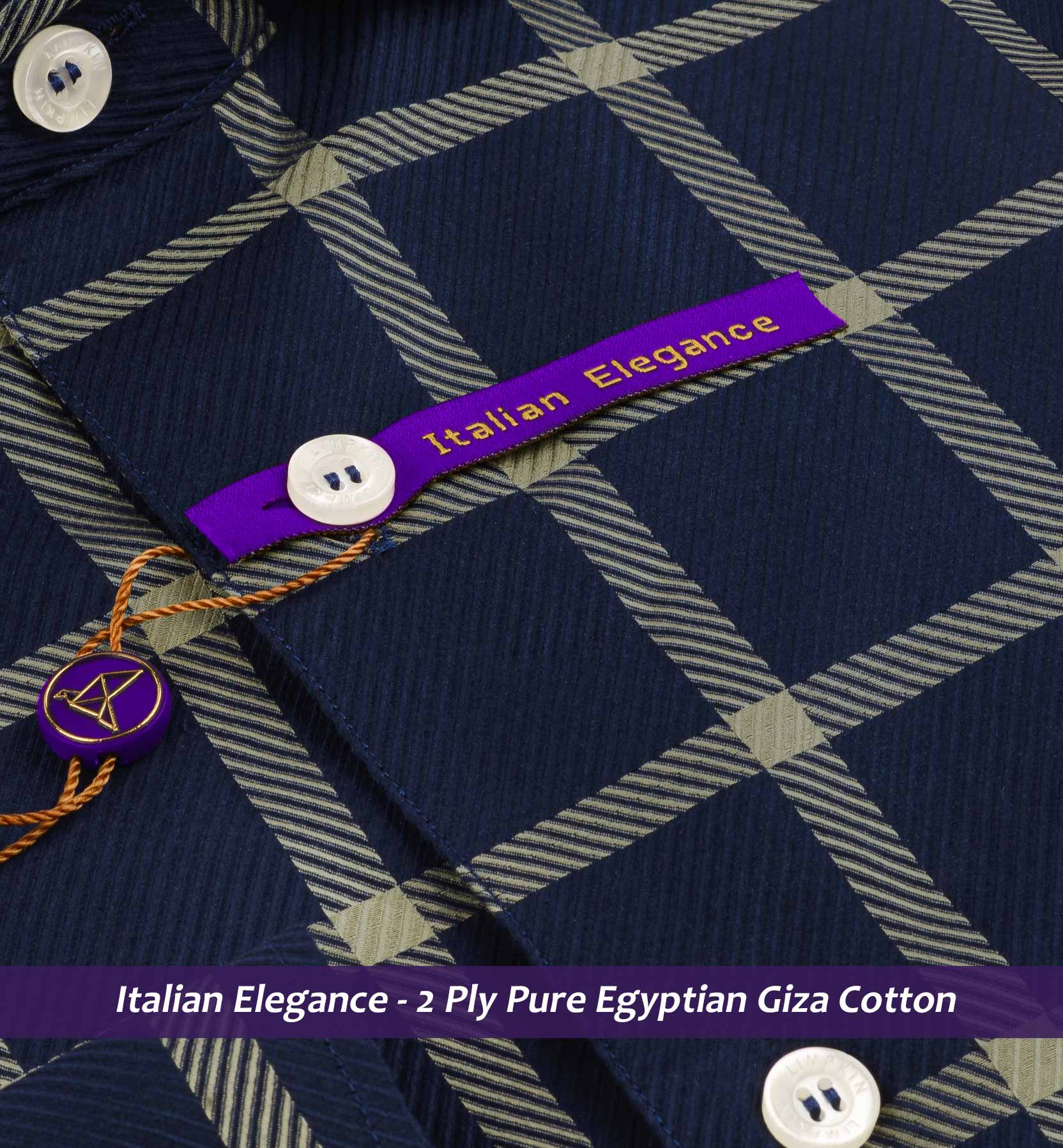 Almada- Navy & Beige Magical Check