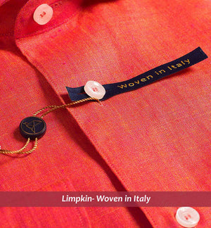 Sardinia- Coral Red Solid Linen