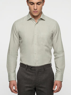 Preston- Ivory & Beige Magical Stripe