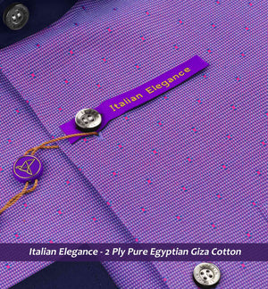 Montreal- Amethyst & Burgundy Structure- Navy Collar