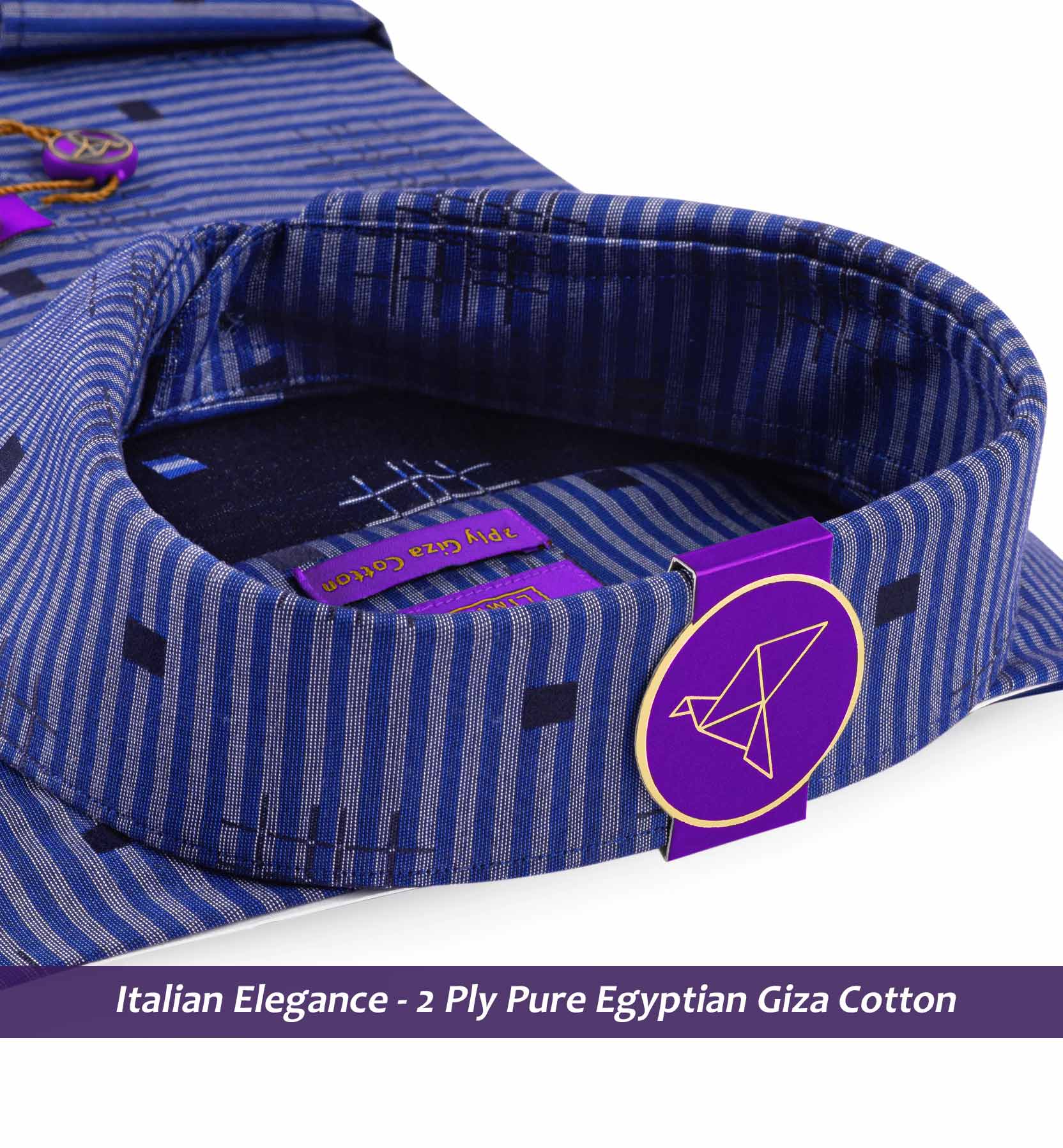 Surrey- Royal Blue Horizontal Stripe