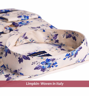 Wonosari - Blue & Beige Floral Print