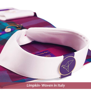 Dallas - Burgundy & Teal Check