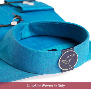 Nikiti- Turquoise Blue Solid Linen- 66's Lea Pure Luxury Linen