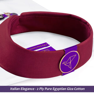 Copenhagen- The Best White- Burgundy Collar