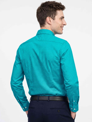Florence- Turquoise & Navy Magical Print