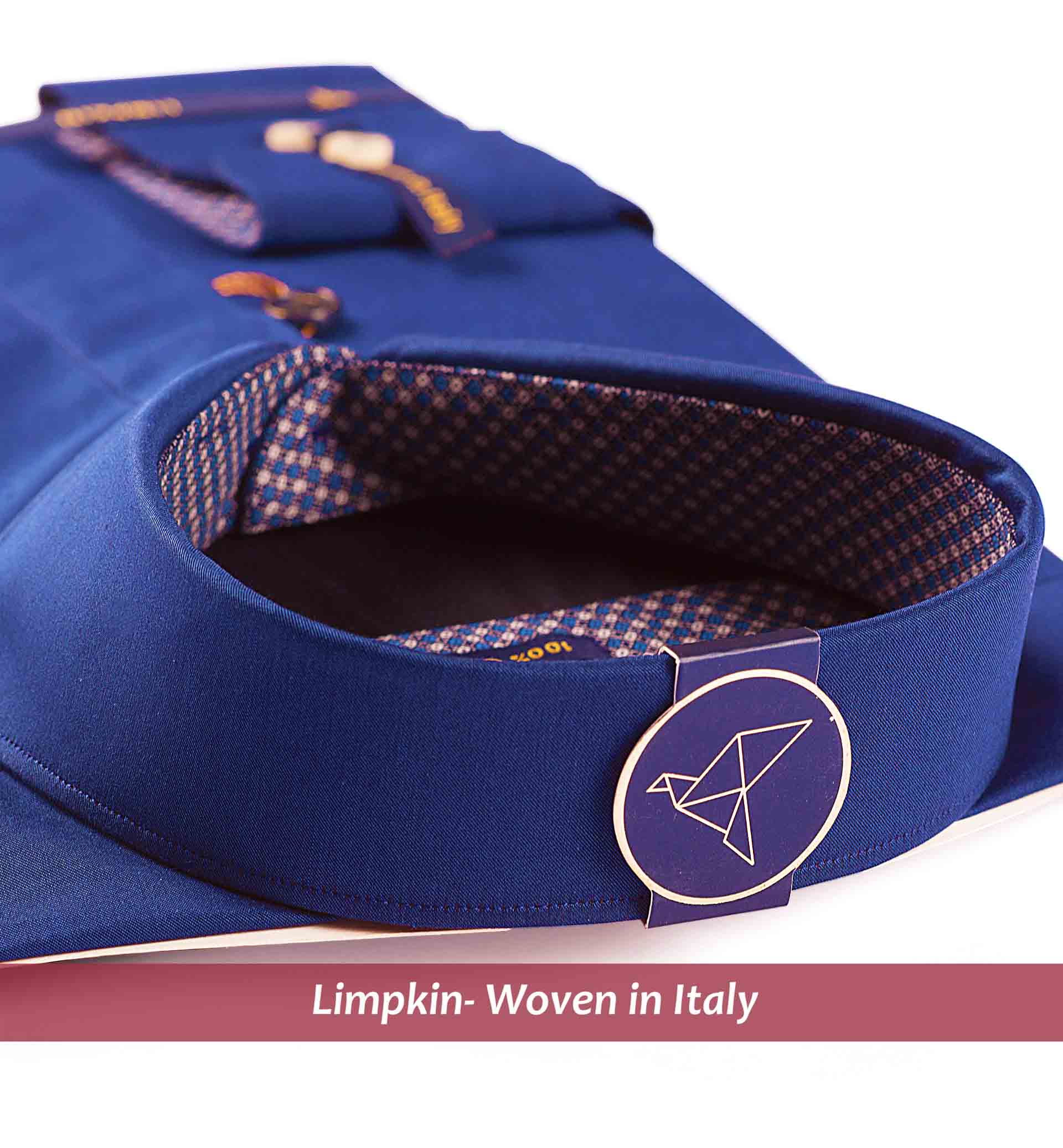 Davos- Royal Blue with Print Contrast