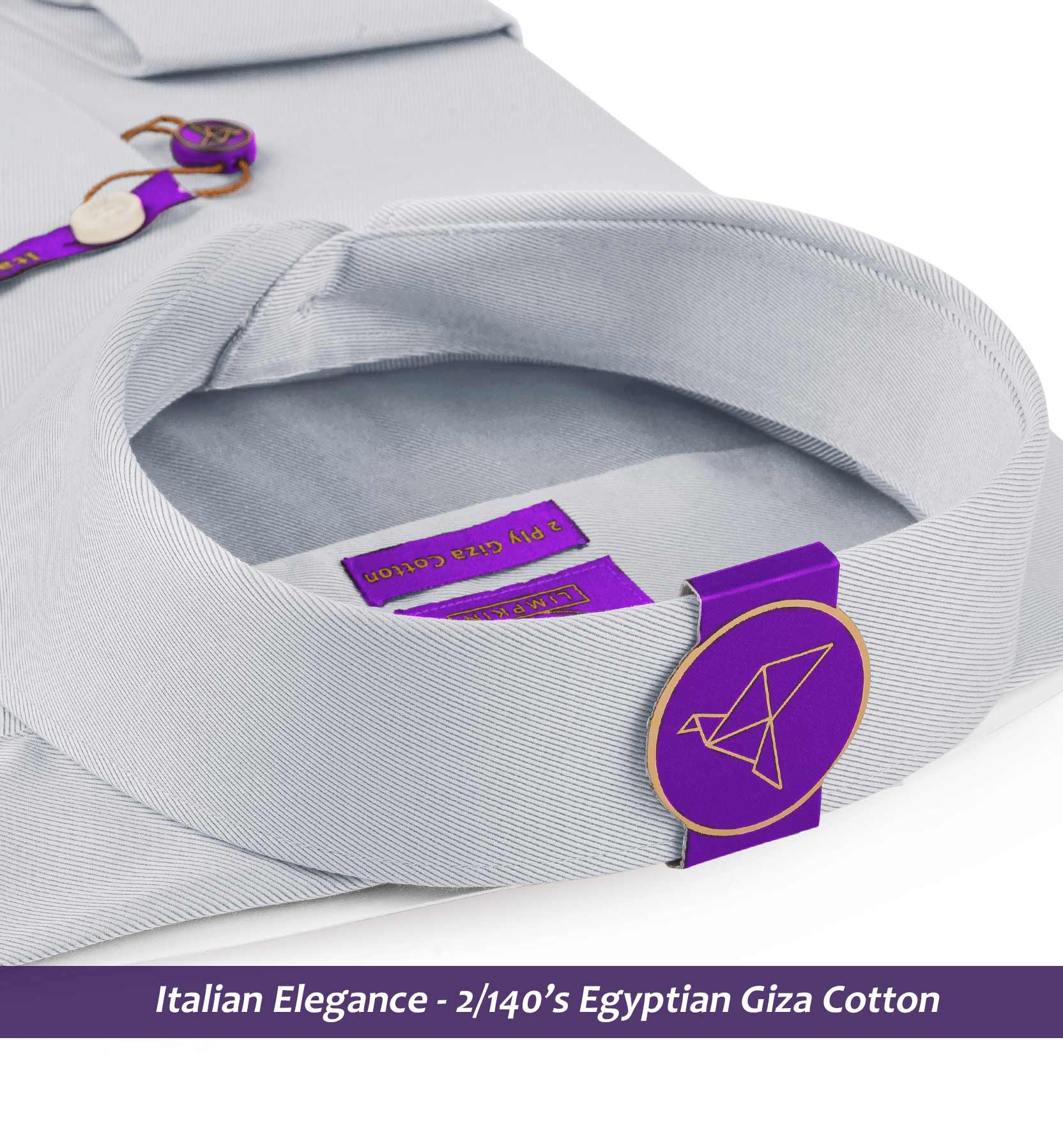 Berkeley- The Best Formal Grey- 2/140 Egyptian Giza Cotton