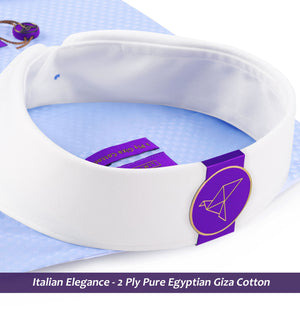 Burgdorf- Azure Blue Structure- White Collar