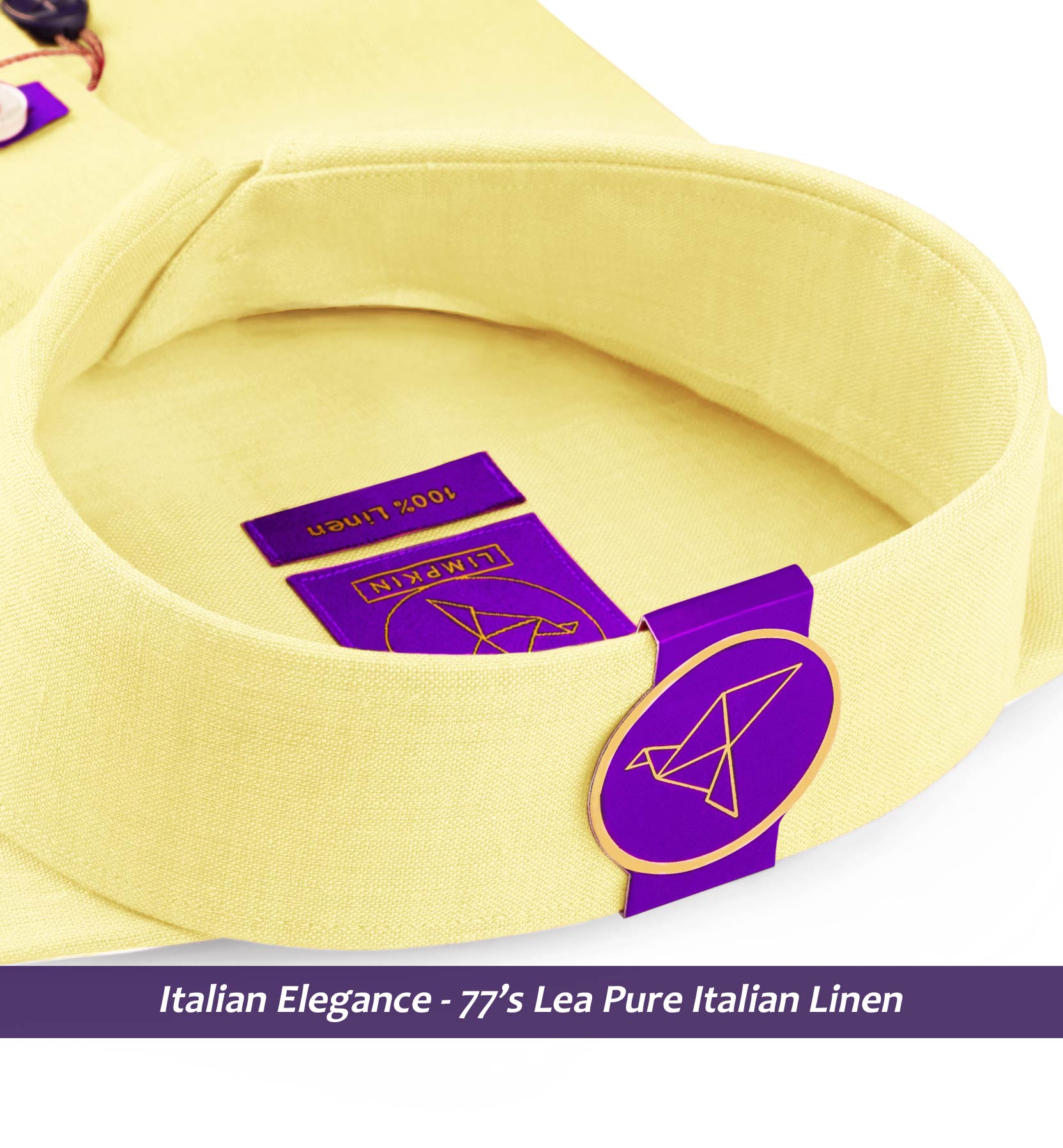 Moldova- Daffodil Yellow Linen- Button Down