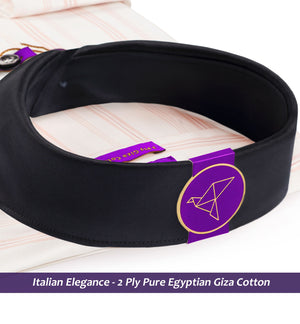 Coventry- Carnation Pink Stripe- Black Collar