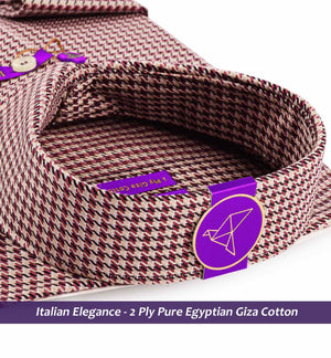 Ankara- Burgundy & Beige Structure