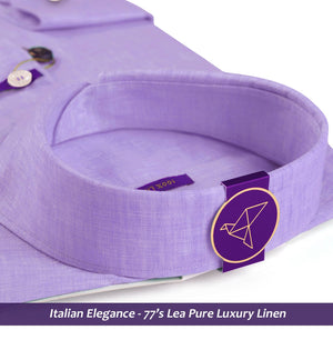 Tuscany- Periwinkle Lilac Solid Linen