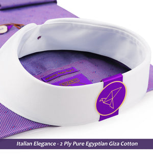 Prague- Amethyst & Burgundy Structure- White Collar