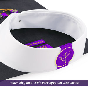 Toulouse- Anchor Grey Solid- White Collar
