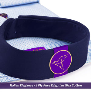 Monaco- Cobalt Blue Structure- Navy Collar