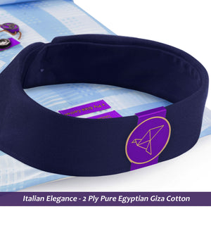 Berkeley- Cerulean Blue & Turquoise Check- Navy Collar