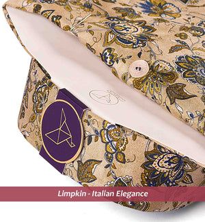 Monet- Beige & Navy Floral Print