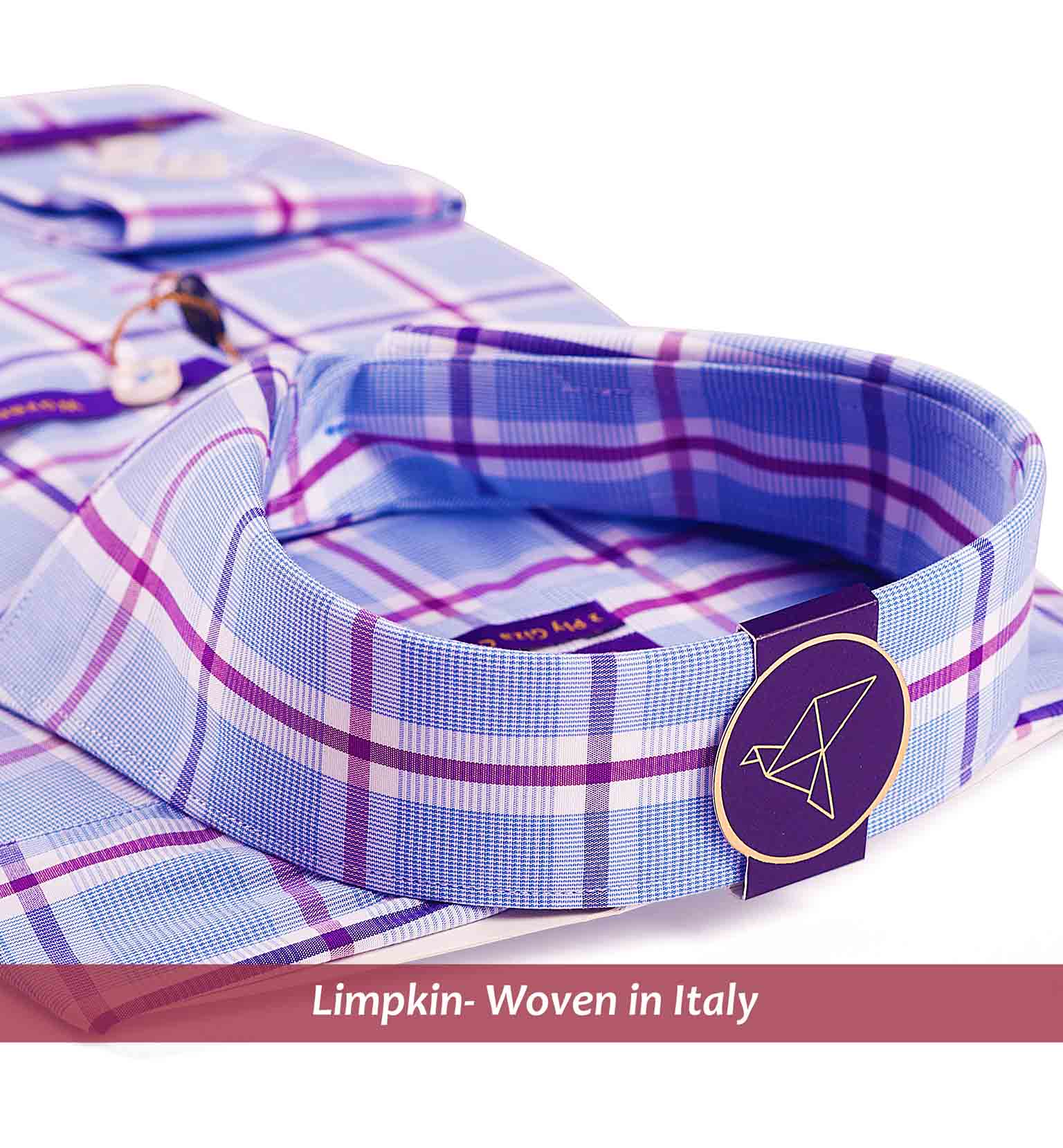 Larissa- Blue & Lilac Check