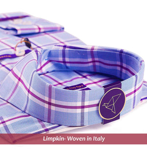 Larissa- Blue & Lilac Check