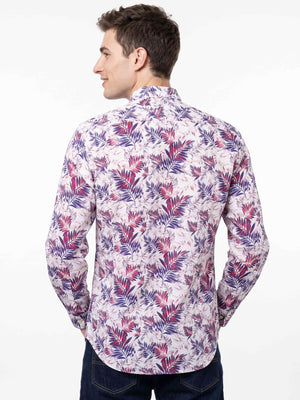 Ibiza- Navy & Burgundy Magical Print
