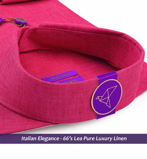 Grenoble- Magenta Solid Linen