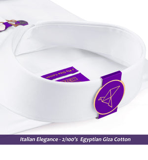 Monaco- The Best Formal White- 2/100 Egyptian Giza Cotton