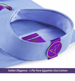 Moreno- Azure Blue Structure- Trim Fabric Details