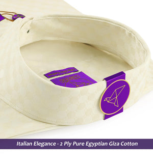 Marbella- Ivory Cream Circle Motif