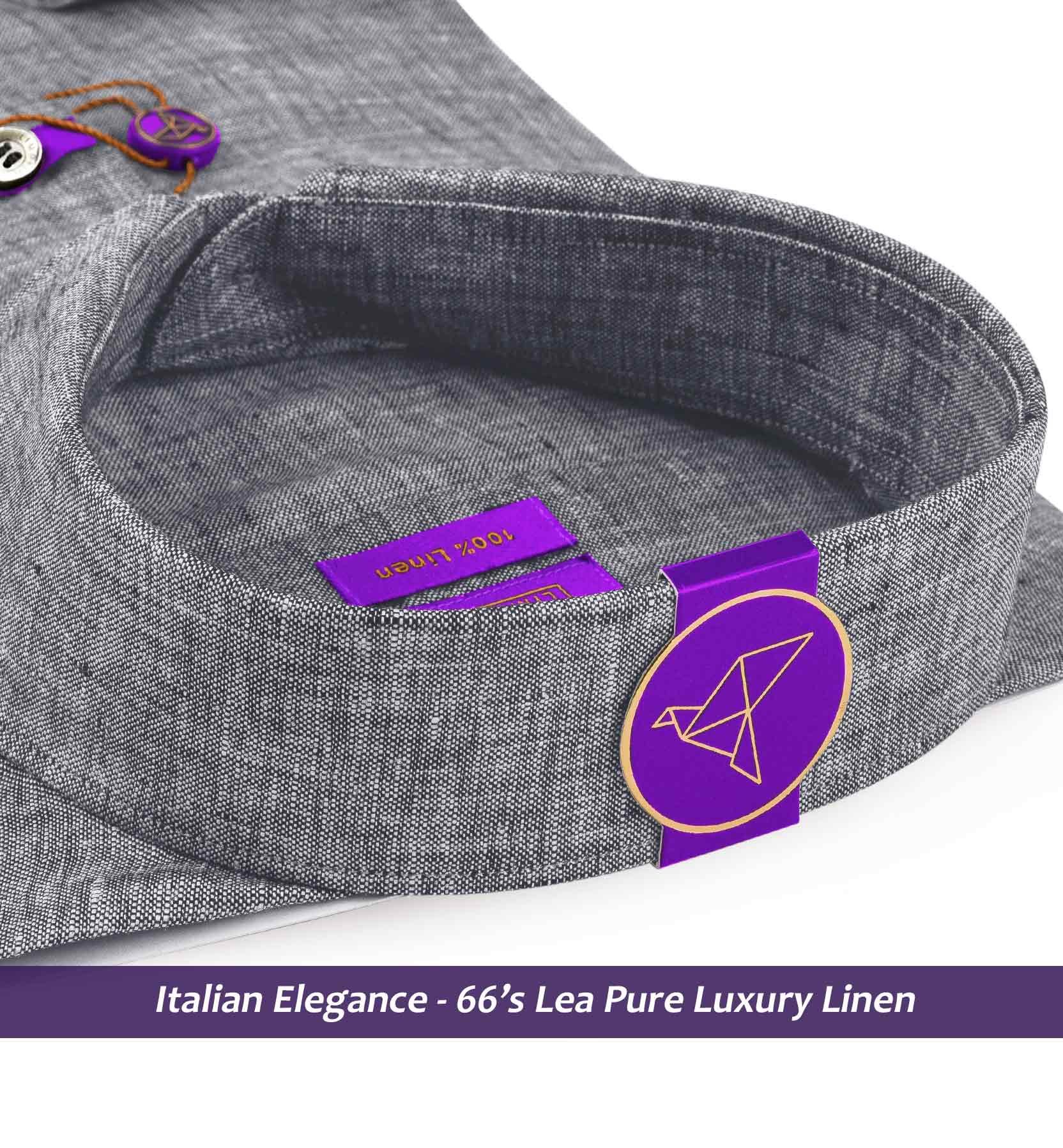 Arosa- Anchor Grey Solid Linen