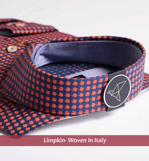 Siberia- Navy & Orange Magical Print