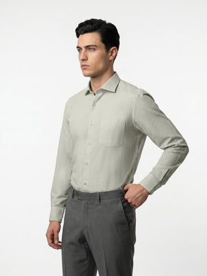 Preston- Ivory & Beige Magical Stripe