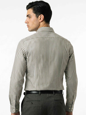 Cyprus- Olive & White Magical Stripe