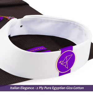 Muraco- Mocha Brown Structure- White Collar