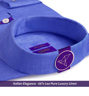 Florence- Cerulean Blue Solid Linen