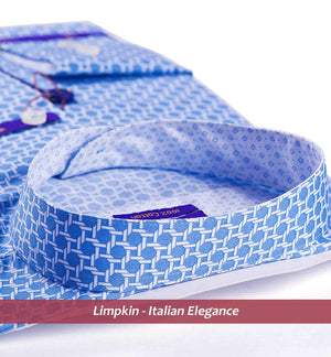 Nikiti- Blue & White Geo Print